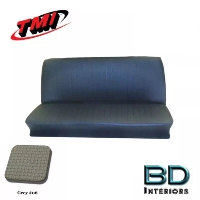 Estofamento de assento traseiro 1965-73 VW Volkswagen Bug Super Beetle - Cinza - Imagem 1 de 4