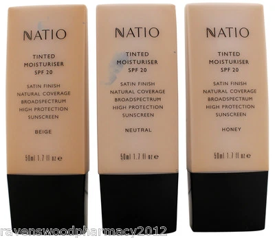 Natio Tinted Moisturiser SPF 20+  50mL ::CHOOSE YOUR SHADE:: - Image 1 of 2