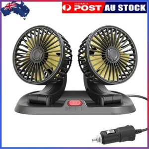 5/12/24V Air Circulator Fan Dual Head Cooling Fan Car Accessories (12 V ) - Picture 1 of 12