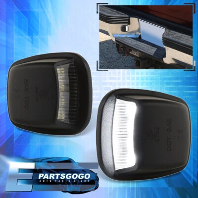 For 88-00 Chevy C/K 1500 2500 3500 2PC White LED License Plate Lights Tag Lamps - Image 1 of 4