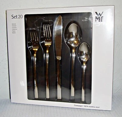 【NEU】WMF AMERICA MIAMI 20-TEILIGES HOCHWERTIGES CROMARGAN POLIERT 18/10 SS BESTECKSET - Bild 1 von 4