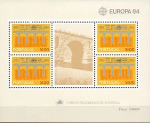 HB Portugal hoja bloque año 1984 nueva Europa CEPT - Photo 1 sur 1