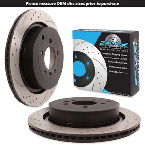 DISCOS DE FRENO TRASEROS RANURADOS PERFORADOS 350 MM PARA RANGE ROVER SPORT 3.0 4.2 5.0 05-13 - Imagen 1 de 7