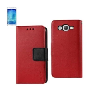 Reiko Samsung Galaxy A8 (2016) 3-in-1 Wallet Case in Red | MaxStrata - Picture 1 of 4