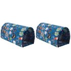  2pcs Cartoon Hamster Tunnel Guinea Pig Tunnel Toy Chinchilla Hideaway Tunnel