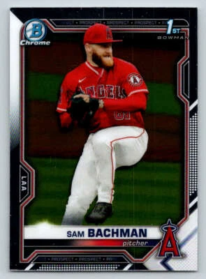 2021 Bowman Chrome Draft #BDC196 Sam Bachman (ref 217084) - Image 1 of 2