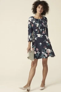 Amour Vert 100% Silk Dakota Saint Cloud Floral Print Dress Size M - Picture 1 of 6