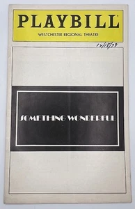 Playbill - Teatro Regional de Westchester - Algo maravilloso - Diciembre 1979 - Imagen 1 de 4
