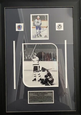 Foto enmarcada autografiada de Darryl Sittler - Toronto Maple Leafs Foto 1 de 4