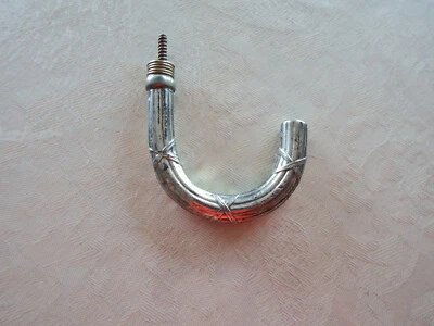 Ancienne Poignée d'Ombrelle en Argent Fourré - Photo 1/3