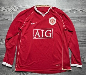 t shirt Manchester United Ole Gunnar Solskjaer Langarm Trikot 2006-07 - Bild 1 von 14