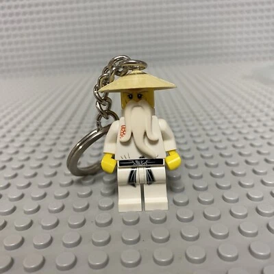 LEGO Ninjago Master Sensei Wu Minifigura Llavero Foto 1 de 2