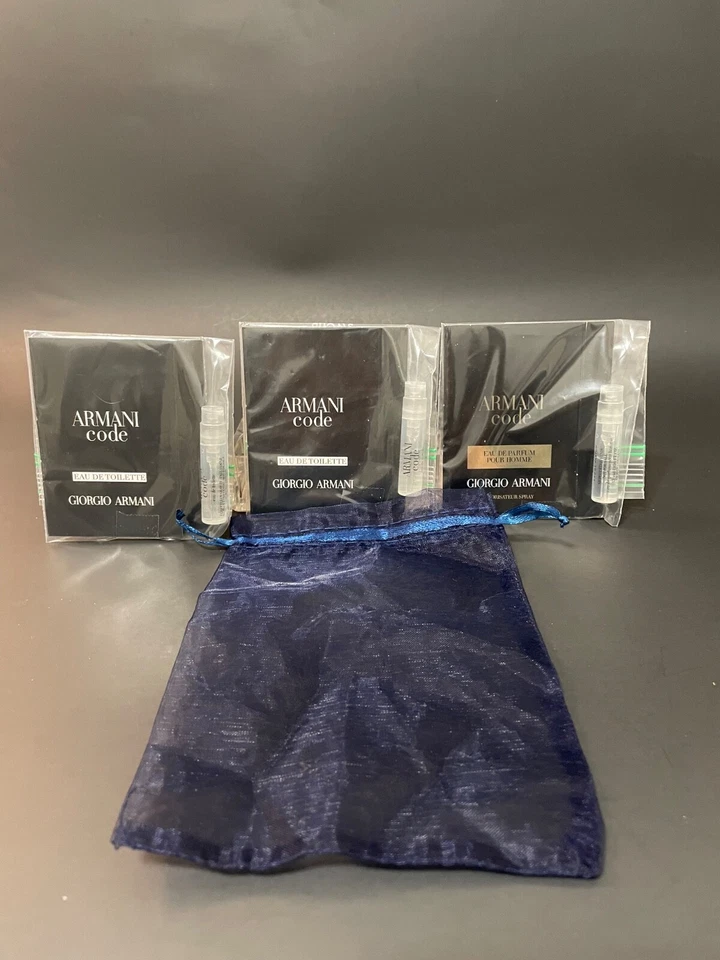 GIORGIO ARMANI “CODE” FRAGANCIA HOMBRE VARIEDAD MUESTRA REGALO TRÍO Foto 1 de 1