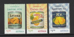 AUSTRALIA 2024 Nostalgic Tinned FRUIT LABELS Design set of 3 MNH - in stock - Picture 1 of 1