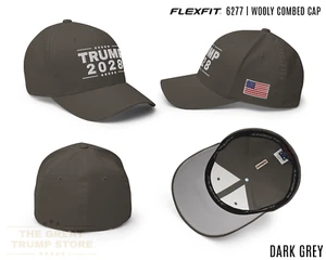 Trump 2028 Hat Flexfit Camo Trump Baseball Cap for Men Women, Orange Embroidery - Picture 1 of 39