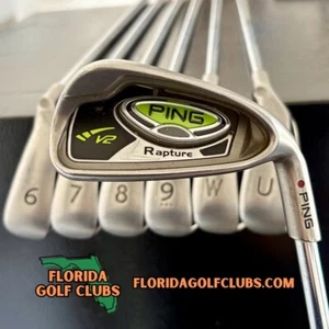 PING RAPTURE V2 IRON SET 5-U MAROON DOT - Picture 1 of 7
