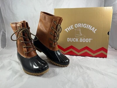 Botas de lluvia The Original Duck Boot para mujer talla 6 m Sporto Arianna marrón tostado nuevas Foto 1 de 4