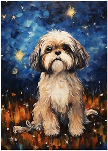 Rompecabezas Starry Night Shih Tzu 300/500/1000 piezas - Imagen 1 de 3