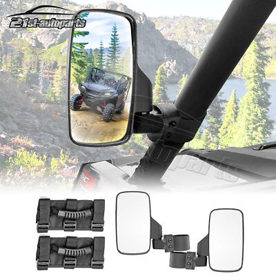 UTV Adjustable Side Rear View Mirrors w/Grab Handle For Kubota RTV 900 1120 1140 - Imagem 1 de 4