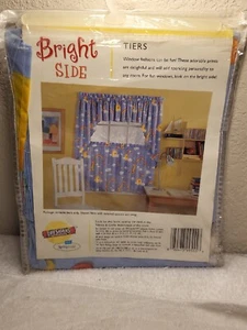 VTG Springmaid Bright Side Lifesavers Window Curtain Tiers One Pair 60x24"  - Picture 1 of 12