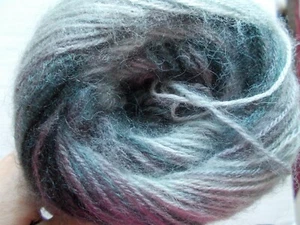 YarnArt Angora Active mohair blend luxury yarn, gray tones, 1 skein, 547 yds - Picture 1 of 3