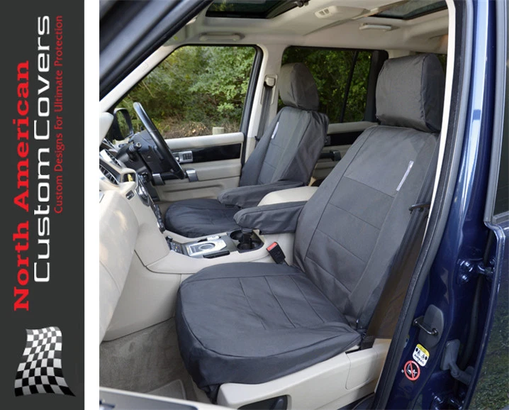 Cubierta de asiento LR4 Land Rover 2010 2011 2012 par delantero ajuste personalizado duradero SC107 Foto 1 de 4