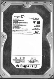 SEAGATE BARRACUDA ST3320820AS 320GB SATA HARD DRIVE P/N: 9BJ13G-622 SITE: WU - Picture 1 of 1