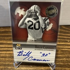 2008 Press Pass Legends Billy Cannon Auto Sapphire Blue Ink #138/185 - Heisman