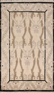 Geometric Nepalese Oriental Area Rug Hand-knotted Wool Home Decor Carpet 6'x9' - Picture 1 of 12