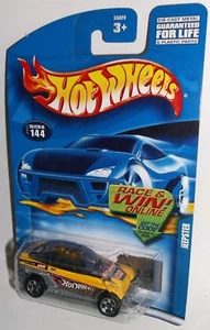 Hot Wheels 2002 Collector #144 Jeepster Team 02 Yellow Black Gray 5SPs 55029 - Picture 1 of 2