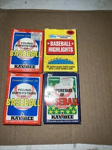 1988 87 TOPPS BASEBALL COMPLETE SET - 33 CARDS 4 Sets - Picture 1 of 12