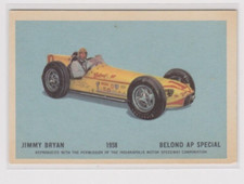 1960 Parkhurst Hawes Wax Indianapolis 500 Winners JIMMY BRYAN Indy 1958 Card #42