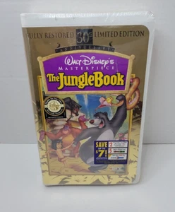 Walt Disney's Black Diamond Classic -THE JUNGLE BOOK VHS-New Sealed - Picture 1 of 6