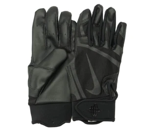 Guantes de bateo Nike Alpha Huarache Edge NBG02013 talla YOUTH L - negros nuevos sin etiquetas - Imagen 1 de 6