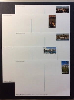 BroadviewStamps Canada postal stationary cards (5).  Toronto landmarks. - Image 1 of 4