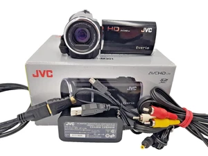 JVC GZ-HM30 HD Everio Memory Camcorder Digital Camera GZ-HM301BEK VIntage Black - Picture 1 of 24