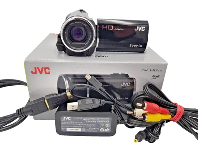 JVC GZ-HM30 HD Everio Memory Camcorder Digital Camera GZ-HM301BEK VIntage Black - Image 1 of 4