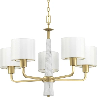 Progress Lighting P400098 Gold Palacio 5-Light 27"W Chandelier - Image 1 of 4