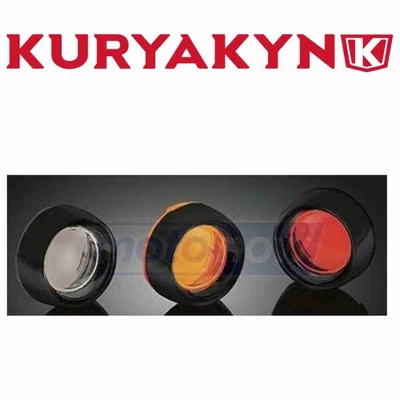 Kuryakyn Deep Dish Bezels with Lenses for Bullet Turn Signals for 2010-2016 az Foto 1 de 4