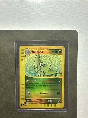 Lightly Played Metapod 87/165 Reverse Holo Expedition Base Set Uncommon - Image 1 of 4