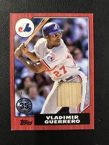 2022 Topps #87BR-VG Vladimir Guerrero Montreal Expos Relic Red /25 - Bild 1 von 2