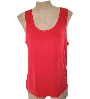 Camiseta sin mangas Chico’s Travelers roja para mujer talla 3 XL talla 16 sin arrugas ¡Excelente! Foto 1 de 4