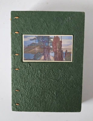Unique Handmade Writing Journal Depicting Vintage Art Pottery Artists Pictorials - Image 1 of 4