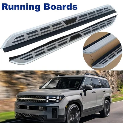 Anti-slip Waterproof Side Step Running Boards Fit For Hyundai Santa Fe 2024-2026 - Image 1 of 4