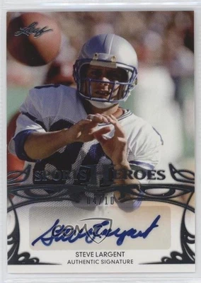 2013 Leaf Sports Heroes Silver /5 Steve Largent #BA-SL1 Auto HOF - Image 1 of 2