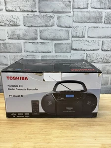 Toshiba Portable MP3 CD Radio Cassette Recorder Boombox AM/FM TESTED TY-CKM39 - Picture 1 of 9