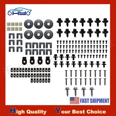 NEW KT CHEVY BUICK PONTIAC OLDS CHEVELLE CAMARO FRONT SHEET METAL HARDWARE 206PC - Image 1 of 4