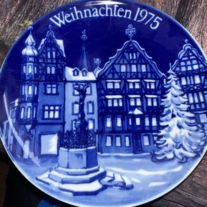 Natale 1975 Schumann Arzberg Bavaria Christmas piatto decorativo - Foto 1 di 3