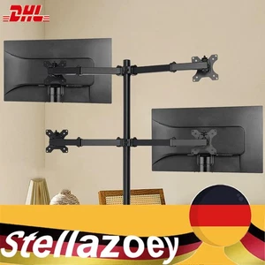 Monitorhalterung 4-Fach-Monitor Schwenkarm Tisch Halterung Halter Ständer 27" - Afbeelding 1 van 18