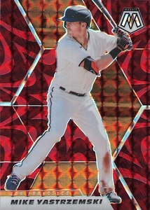 Panini Mosaic #9 2021 Mike Yastrzemski rojo reactivo - Imagen 1 de 2